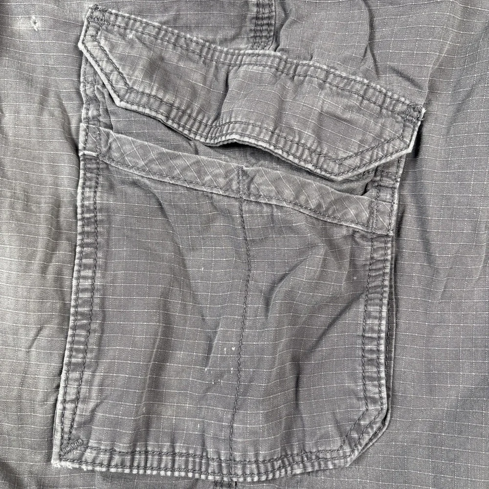 Carhartt Carpenter Mens Cargo Gray 40x30 Relaxed Fit Jeans Pants #14806 Worn